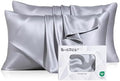 SheRest 100% Lyocell Tencel Pillow Cases Cooling Silk-Like Soft Satin Standard by SheRest