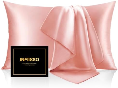 INFIIXSO Mulberry Silk Pillow Cases King Size by INFIIXSO