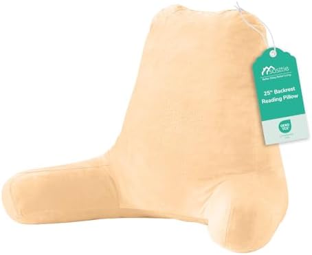 Sasttie Reading Pillow for Bed, Back Pillow for Sitting Up by SASTTIE
