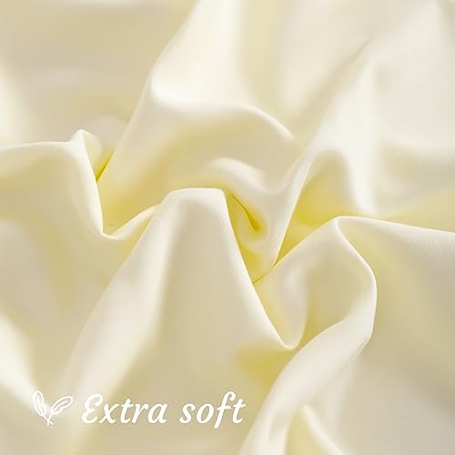 NTBAY King Microfiber Pillowcases, Butter Yellow - Image 6