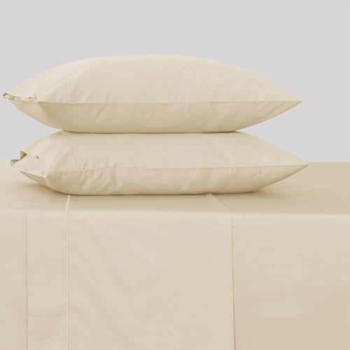 Feather & Stitch 100% Cotton Sateen 500 TC Cal King Size Bed Sheet Set - Image 4