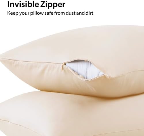 100% Cotton Zippered Pillow Protectors King Size - Image 2