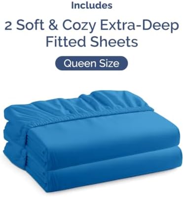 CGK Linens 2 Pack Extra Deep Queen Fitted Sheets - Image 4
