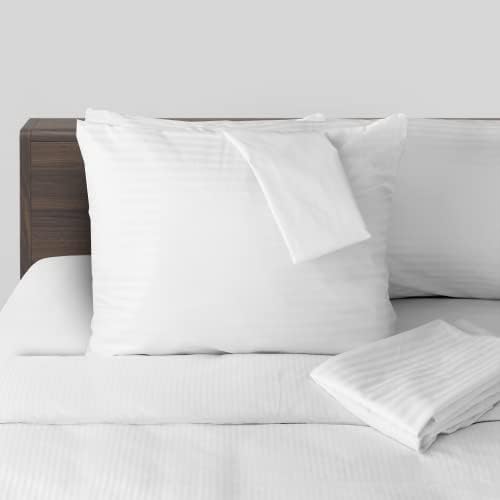 FeelAtHome 100% Cotton Waterproof Pillow Protectors, 30x20 Queen 4 Pack - Image 4