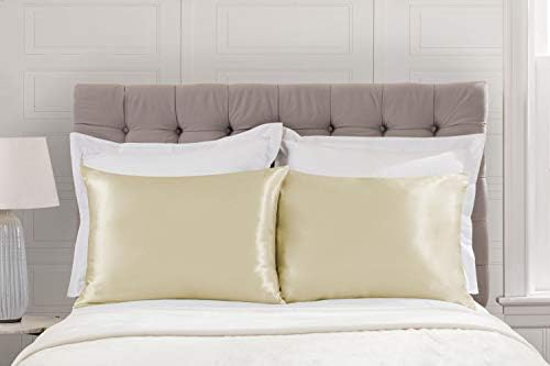 Luxury Ivory Satin Pillow Case w/Hidden Zipper - Image 3