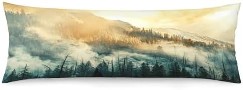 Foggy Mountain Body Pillow Cover Pillowcase by Unknown