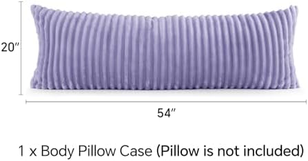 BEDELITE Fluffy Striped Body Pillow Cover - Image 6