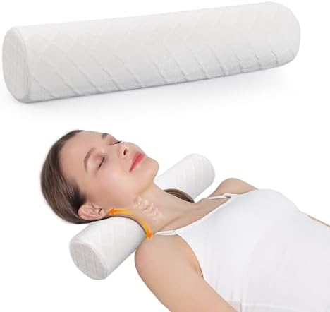 Cozyhealth Cervical Roll Pillow, Medium Soft Memory Foam Neck Round Pillow by Cozyhealth