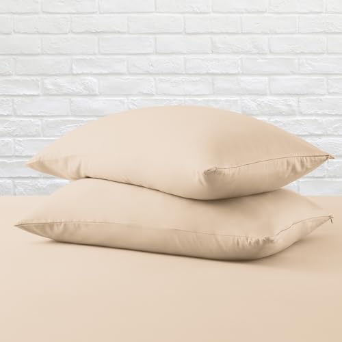 Standard Pillow Protector Set of 2, 100% Egyptian Cotton Pillow Cases - Image 2