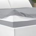 HunnmingRe Zippered Mattress Protector Fitted, Light Gray by HunnmingRe