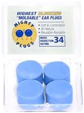 Pure Beeswax Ear Plugs for Sleeping, Snoring Noise Reduction, Swimming – by MightyPlugs