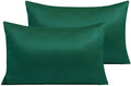 NTBAY Queen Satin Pillowcases, Dark Green by NTBAY