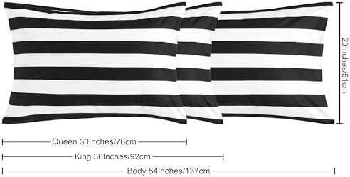 NTBAY Queen Striped Microfiber Pillowcases - Image 5