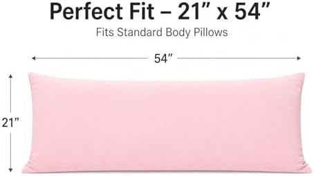 EVOLIVE Micromink Body Pillow Cover 21"x54", Zipper Closure - Image 4