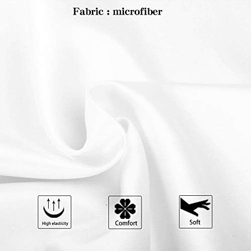NTBAY Queen Satin Pillowcases, Pure White - Image 2