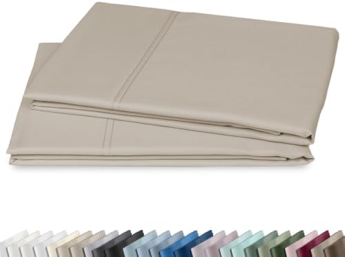 California Design Den 600 TC Set of 2 Queen Pillow Case, Soft Linen by CaliforniaDesignDen