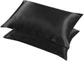 Satin Pillowcases Set of 2, Standard Size Cooling Pillow Cases by LCBD