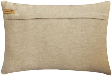 The HomeCentric Decorative Gold 12"x26" Lumbar Pillow Cover, Faux Leather Animal - Image 3
