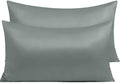 NTBAY King Satin Pillowcases, Dark Grey by NTBAY