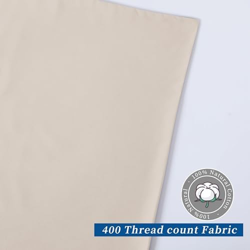 Pillow Cases Queen Size 4 Pcs, 100% Egyptian Cotton 400 Thread Count Sateen - Image 6