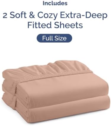 CGK Linens 2 Pack Extra Deep Full Fitted Sheets - Image 4