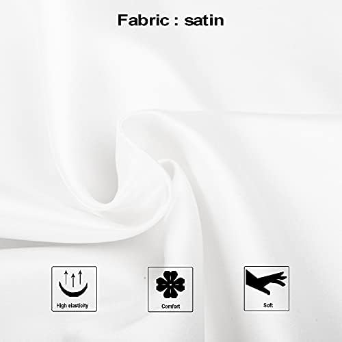 NTBAY Standard Satin Pillowcases, Pure White - Image 2