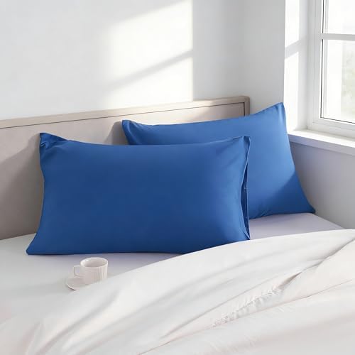 King Pillow Cases, 2 Pack, 20x36 in, Microfiber, Royal Blue - Image 2