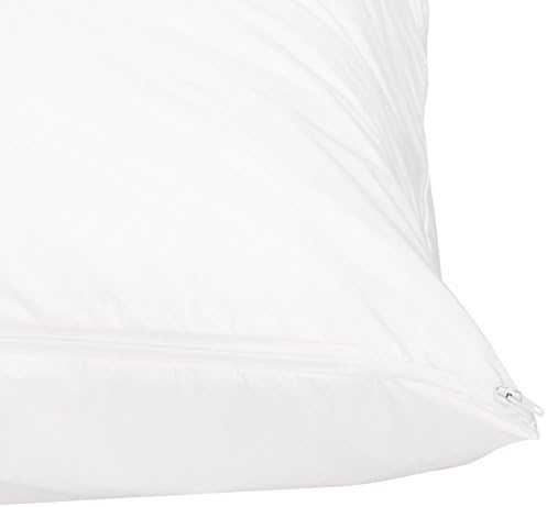 Amazon Basics Standard Breathable 100% Cotton Hypoallergenic Pillow Protector - Image 4