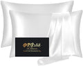 Silk Pillowcase 2 Pack, Natural Mulberry Silk Pillow Cases, Anti Acne Silk by HOME