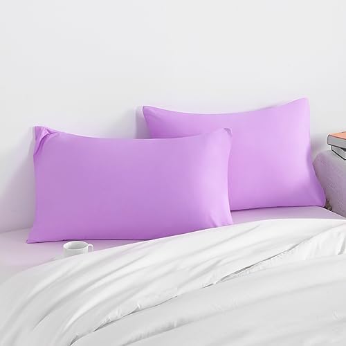 NTBAY Toddler Microfiber Pillowcases, Light Purple - Image 2