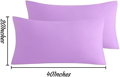 NTBAY California King Microfiber Pillowcases, Light Purple - Image 6