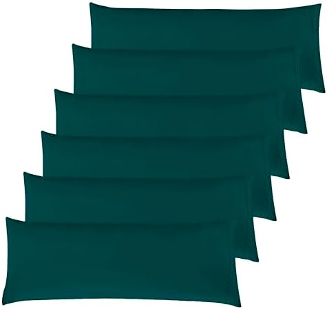 Elegant Comfort 6-Pack Solid Pillowcases 1500 Premium Hotel Quality Microfiber by ELEGANTCOMFORT