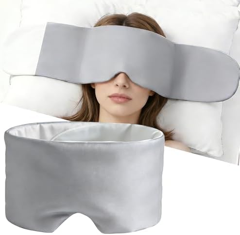 Weighted Sleep Mask for Side Sleepers, 100% Blackout Eye Mask for Sleeping by Unknown