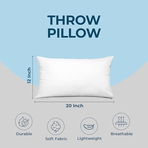 Utopia Bedding Throw Pillows, Decorative 12x20 Pillow Inserts - Image 4