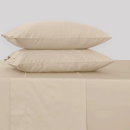Feather & Stitch 100% Cotton Sateen 500 TC Twin Size Bed Sheet Set - Image 4