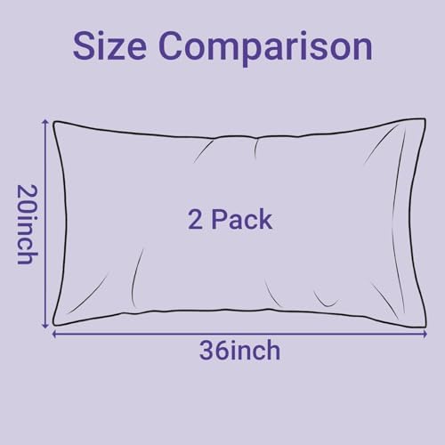2 Pack Satin Pillowcases Beige King Size 20x36 Inch - Image 6