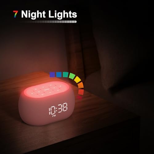 ANJANK White Noise Sound Machine Alarm Clock - Image 7