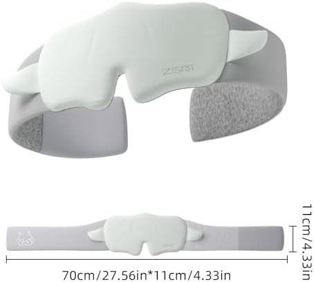 Mint Green Sheep Sleep Mask Breathable Blackout Eye Mask - Image 3