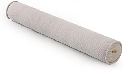 Long Round Body Pillow for Adults – Corduroy Cervical Roll Bolster Pillow by Ailuteie