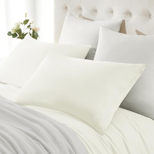 MILVOWOC 2Pcs Brushed Microfiber Standard Pillowcases, 20 x 26 Inch - Image 3