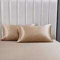 Satin Pillowcases Set of 2, Queen Size Cooling Pillow Cases by LCBD