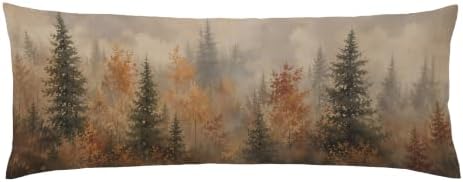 Rustic Fall Forest Body Pillow Cover 20x54 by Unknown
