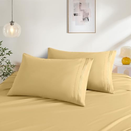 Gold Standard Size Pillow Cases Set of 2 by NookZuzu