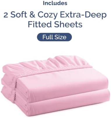 CGK Linens 2 Pack Extra Deep Full Fitted Sheets - Image 4