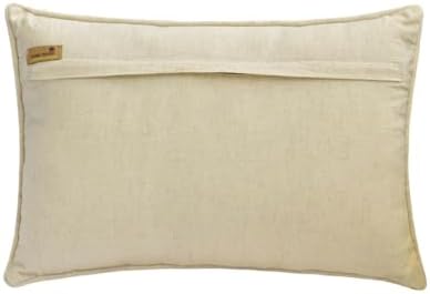 The HomeCentric Decorative Lumbar Pillow Cover Orange Pack of 2, Hand Embrodiery - Image 3
