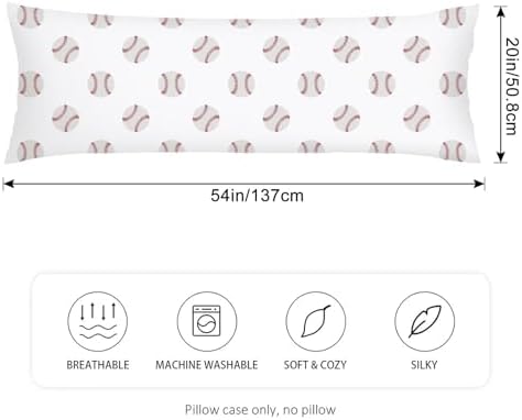 Sport Theme Body Pillow Cover 20x54 Long Pillow Case Protector - Image 2
