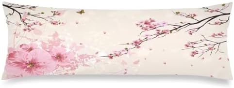 Cherry Blossoms Body Pillow Cover by MATEKULI