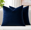 MIULEE Pack of 2 Velvet Pillow Covers Decorative Square Pillowcase Soft Solid by MIULEE