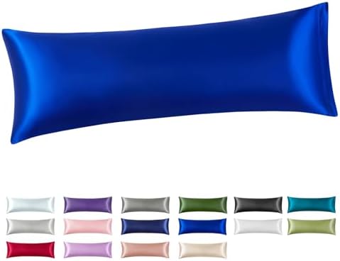 Silk Like Satin Body Pillowcase, Royal Blue, 1 Pack, 20x54 Inches by VCUSUELER