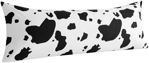 NTBAY Body Cow Pillowcase, 1800 Thread Brushed Microfiber Black and White Cow by NTBAY